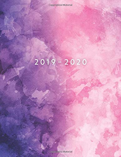 2019 - 2020: Weekly Planner Starting November 2019 - October 2020 | Week To View With Hourly Schedule | 8.5 x 11 Dated Agenda | Appointment Calendar